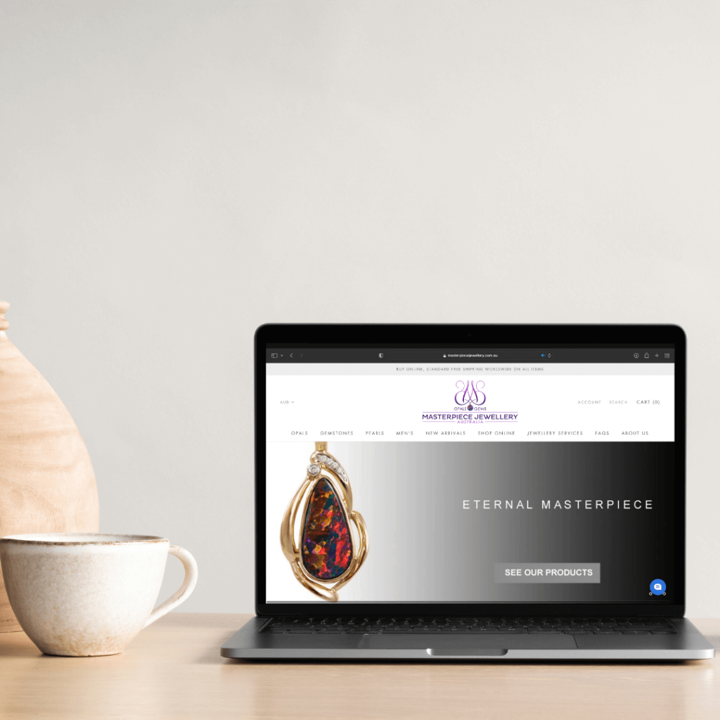 Results and Co Client Portfolio MasterPiece Jewellery LapTop StoryBrand Guide | StoryBrand Websites