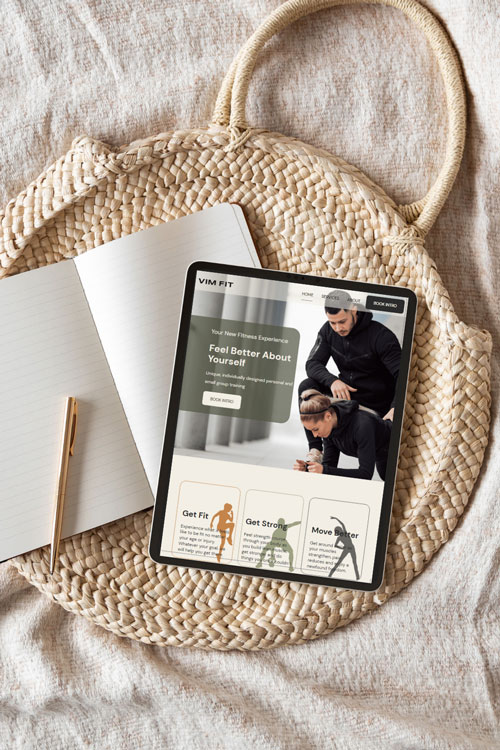A great storybrand website example of a gym. VimFit
